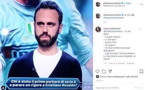 Sorrentino Risponde Su Instagram A Domanda Dello Sky Sport Quiz Su Di