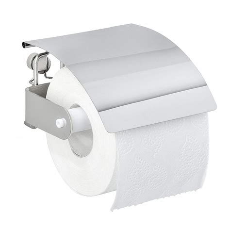 D Rouleur Papier Wc Support Mural Avec Couvercle Premium Wenko