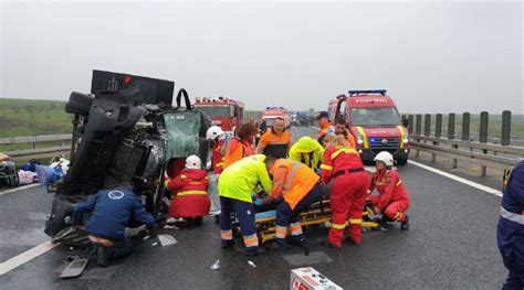 Accident Violent Pe Autostrada A N Apropiere De Timi Oara A Fost