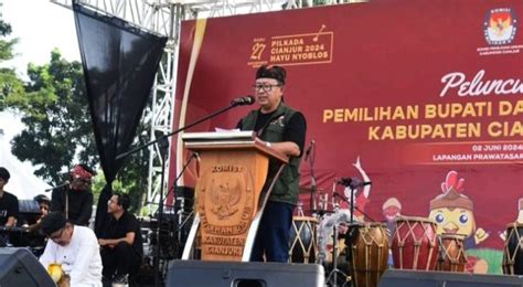 Gong Pilkada Cianjur Ditabuh Kpu Luncurkan Pemilihan Bupati Dan Wakil