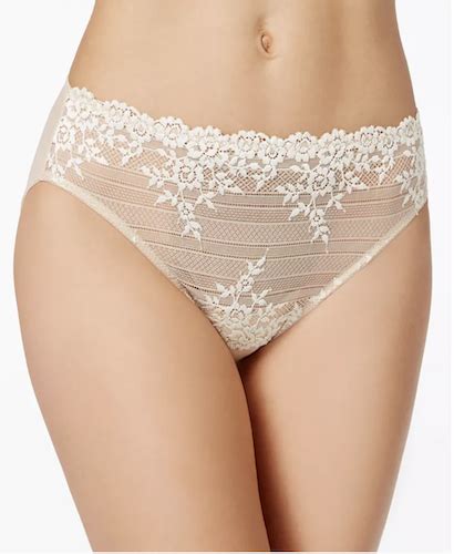 Wacoal Embrace Lace Hi Cut Embroidered Panty Wwtnt