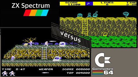 C64 Vs ZX Spectrum 8 Games From 1986 YouTube