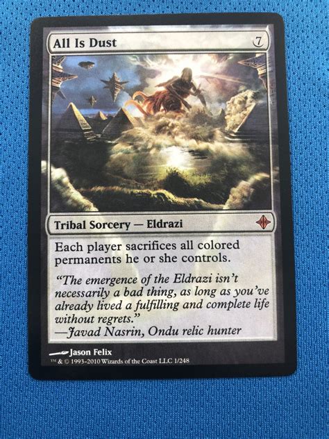 All Is Dust Roe Rise Of The Eldrazi Mtg Proxy Magic The Gathering