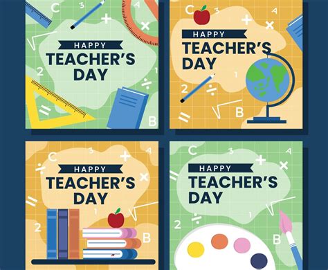 Teachers Day Social Media Post Template Freevectors