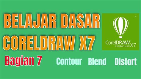 Belajar Dasar CorelDraw X7 Bagian 7 YouTube