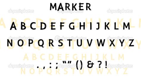 Маркер шрифта — Векторное изображение © barkarola #31460355