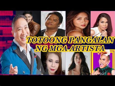 Totoong Pangalan Ng Mga Ilang Artista Youtube