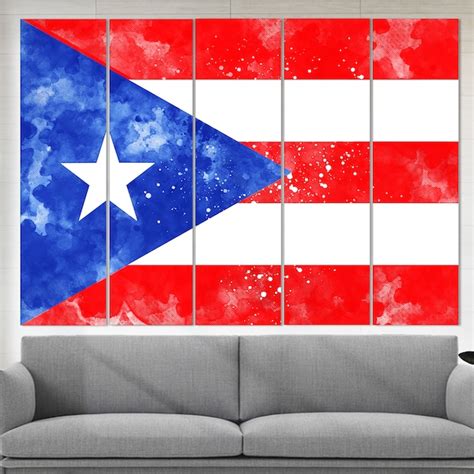 Puerto Rican Flag Etsy