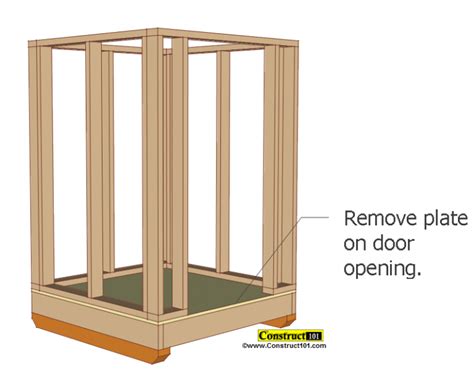 Small Garden Shed Plans 4 X4 Gable Shed Construct101 Small Shed Plans Building A Shed