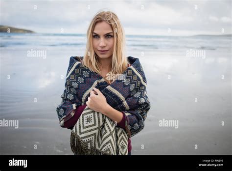 Beautiful Blonde Woman Relaxing Stock Photo Alamy