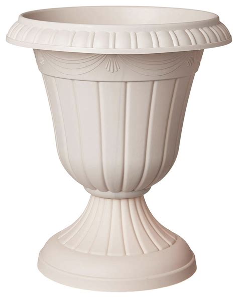 Classic Plastic Urn Planter Large Traditional Outdoor Pots And Planters By Arcadia Garden