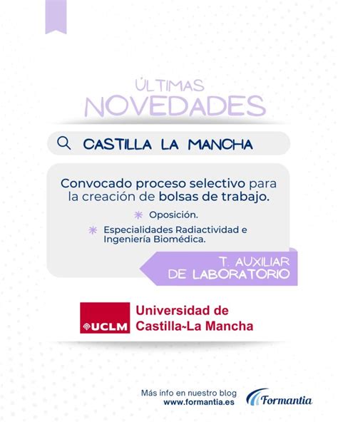 La Universidad De Castilla La Mancha Convoca Proceso Selectivo De