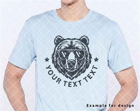 Bear With Sunglasses Svg Bear Wearing Glasses Svg Grizzly Bear Svg