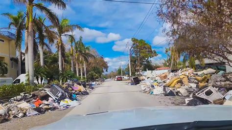 Driving Through Bonita Beach Hickory Blvd After Hurricane Ian Youtube