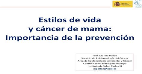 Estilos De Vida Y Cáncer De Mama Importancia De La Prevención