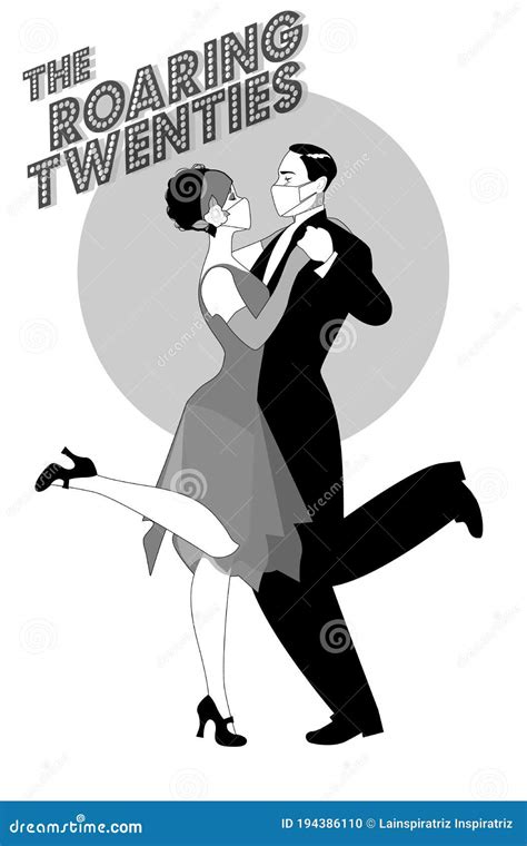 Roaring Twenties Cinema Cartoon Vector 76480139
