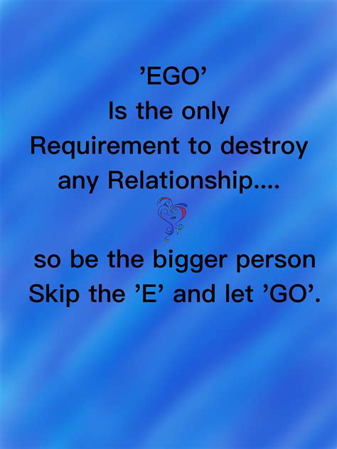 Dont Let Your Ego Destroy Your Relationship Positive Thoughts Ego