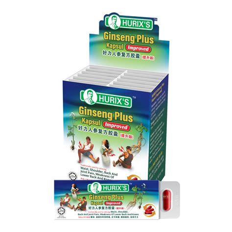 Hurix S Ginseng Plus Kapsul Improved Waist Shoulder Back Joints