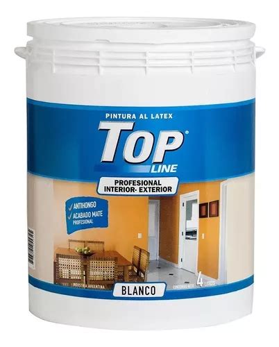 Pintura Latex Lavable Interior Exterior Litros Color Blanco Env O