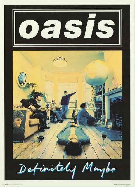 Oasis Definitely Maybe Album Cover 1994 Poster 25x35 Definitely Maybe