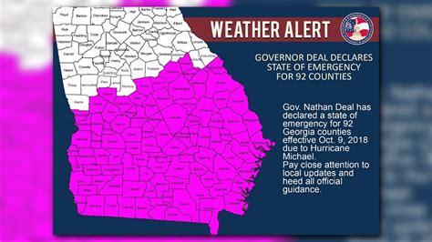 Georgia Governor Issues State Of Emergency For Counties Local