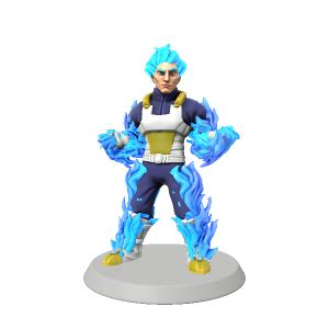 Vegeta Super Saiyan Blue Made With Hero Forge