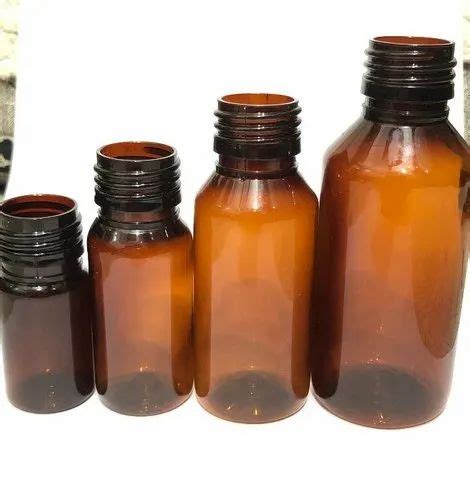 Brown Ml Round Pharma Pet Bottle Size Ml At Rs Bottle In