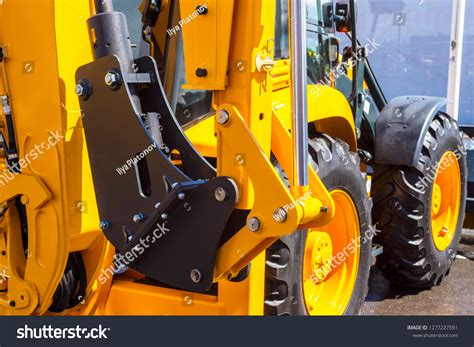 Hydraulic Piston System Bulldozers Tractors Excavators Stock Photo