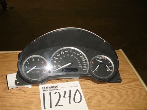 SAAB 9 3 Speedometer Cluster MPH Metal Finish 05 06 EBay