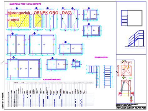 Marangozluk Dwg Projesi Autocad Projeler