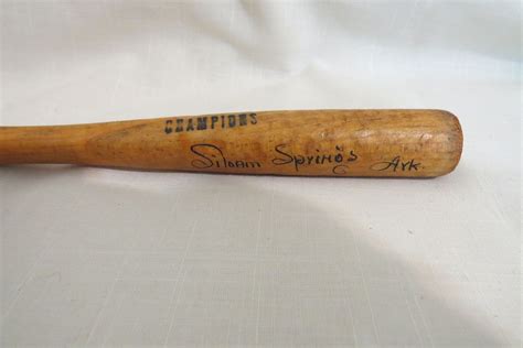 Vintage Souvenir Siloam Spring Arkansas Miniature Baseball Bat Lathe