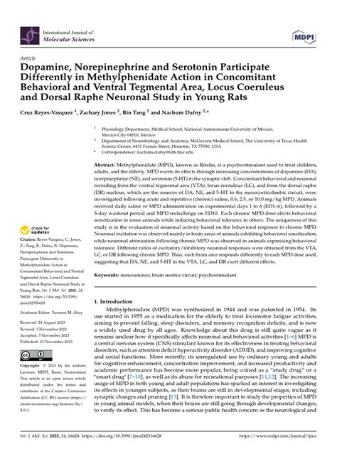 methylphenidate evidence of different action mechanism | PDF | Dopamine ...