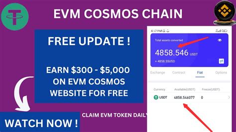 Earn For Free On Evm Cosmos Update Claim Evm Token