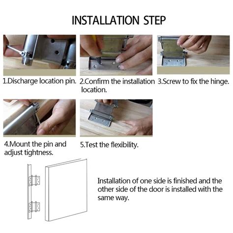 2 Pairs Stainless Steel Cafe Saloon Door Self Closing Double Action