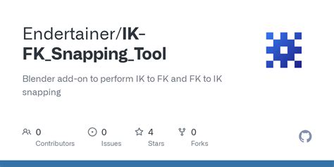 GitHub Endertainer IK FK Snapping Tool Blender Add On To Perform IK