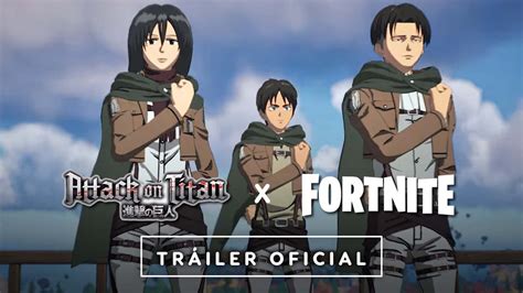 Fortnite X Attack On Titan Eren Jaeger Mikasa Y Levi Ackerman Llegan Al Battle Royale