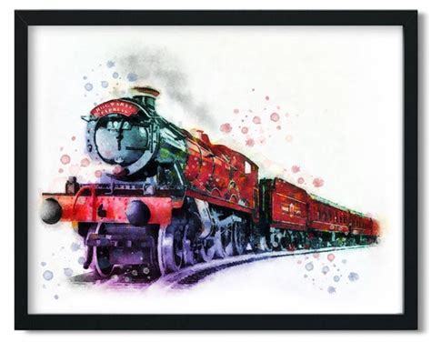 Hogwarts Express Harry Potter watercolor printable Harry