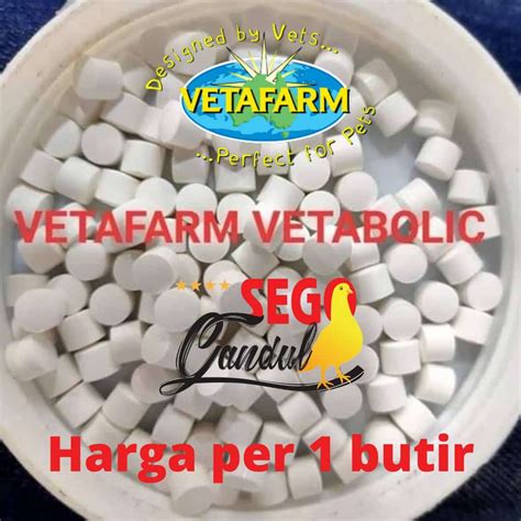 Jual Doping Merpati Ampuh Veta Vetabolik Vetabolic Vetafarm Per 1 Butir