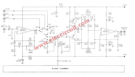 5 Tone Control Bass Mid Treble Circuits Using Ne5532 4558 Lf353 Circuit Circuit Diagram