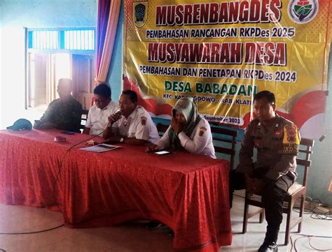 Musrenbangdes Rancangan Rkpdes Tahun Anggaran Dan Musdes Penetapan