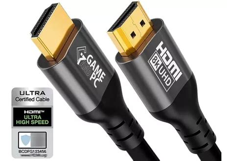 Cabo HDMI 8k 4k De Alta Velocidade 48gbps Certificado 2mts MercadoLivre