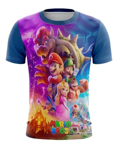 Playera Sublimada Mario Bros Tallas Extras Meses sin interés