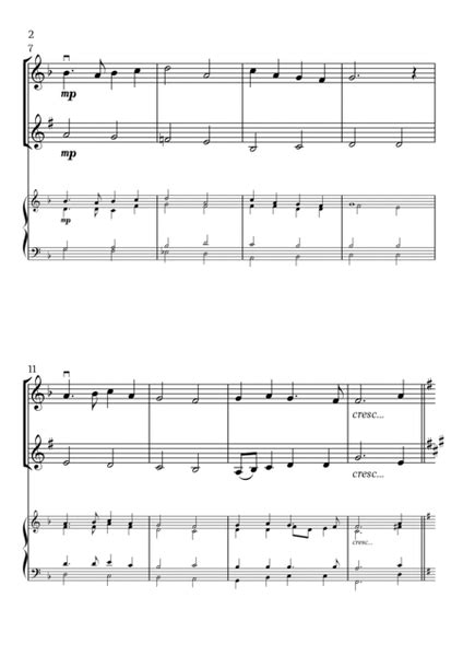 In The Bleak Midwinter Violin Clarinet And Piano Beginner Level By