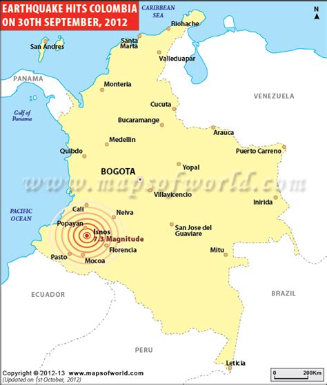 Earthquakes in Colombia