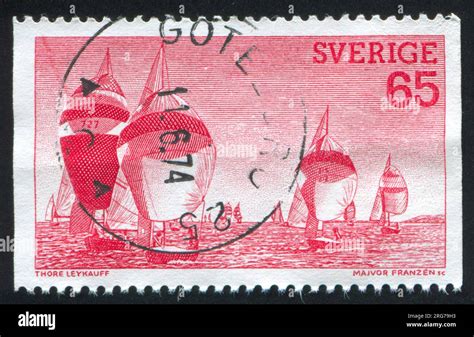 SWEDEN CIRCA 1974 Stamp Printed By Sweden Shows Regatta Circa 1974