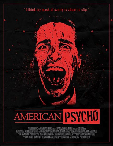 American Psycho Poster Personal Project By Danielle Ribeiro Via