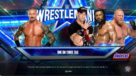 Wwe 2k23 One On Three Tag Randy Orton Vs John Cena Roman Reigns