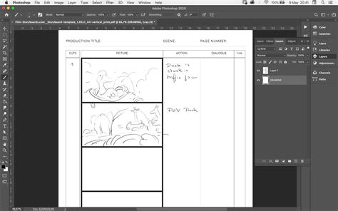 Anime Storyboard Template