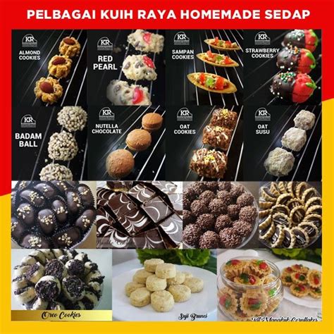 Kuih Raya Pelbagai Biskut Raya Cookies Raya Homemade Lazada