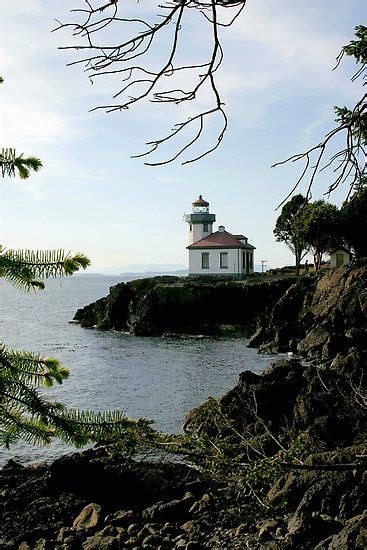 Lime Kiln Lighthouse By Rhonda R Clements San Juan Islands Washington